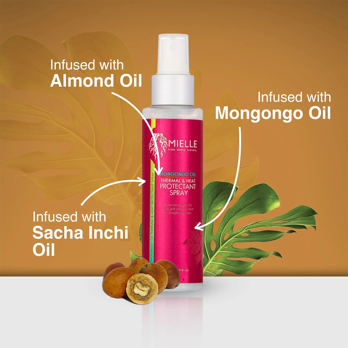 MIELLE - Mongongo Oil Thermal & Heat Protectant Spray