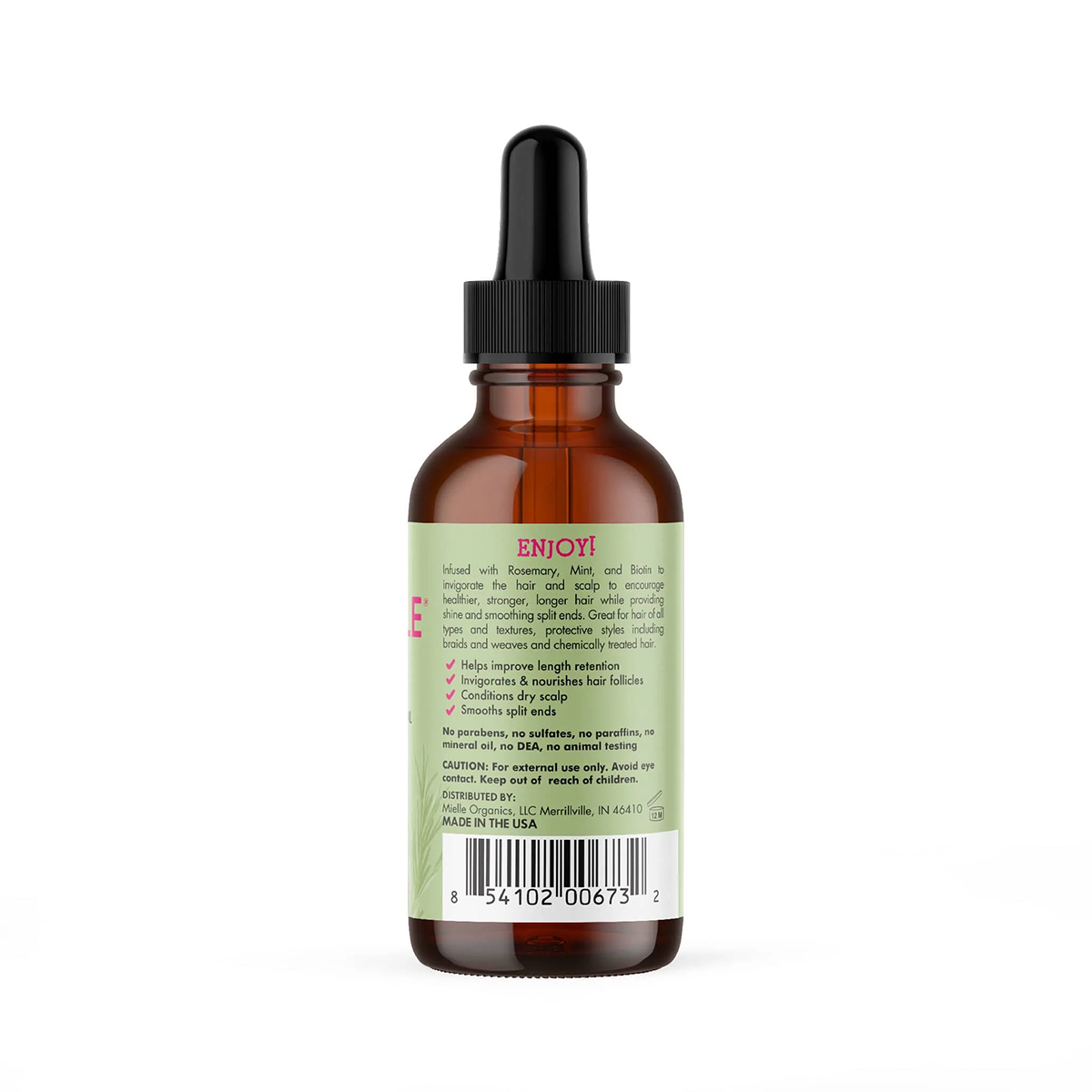 MIELLE - Rosemary Mint Scalp & Hair Strengthening Oil