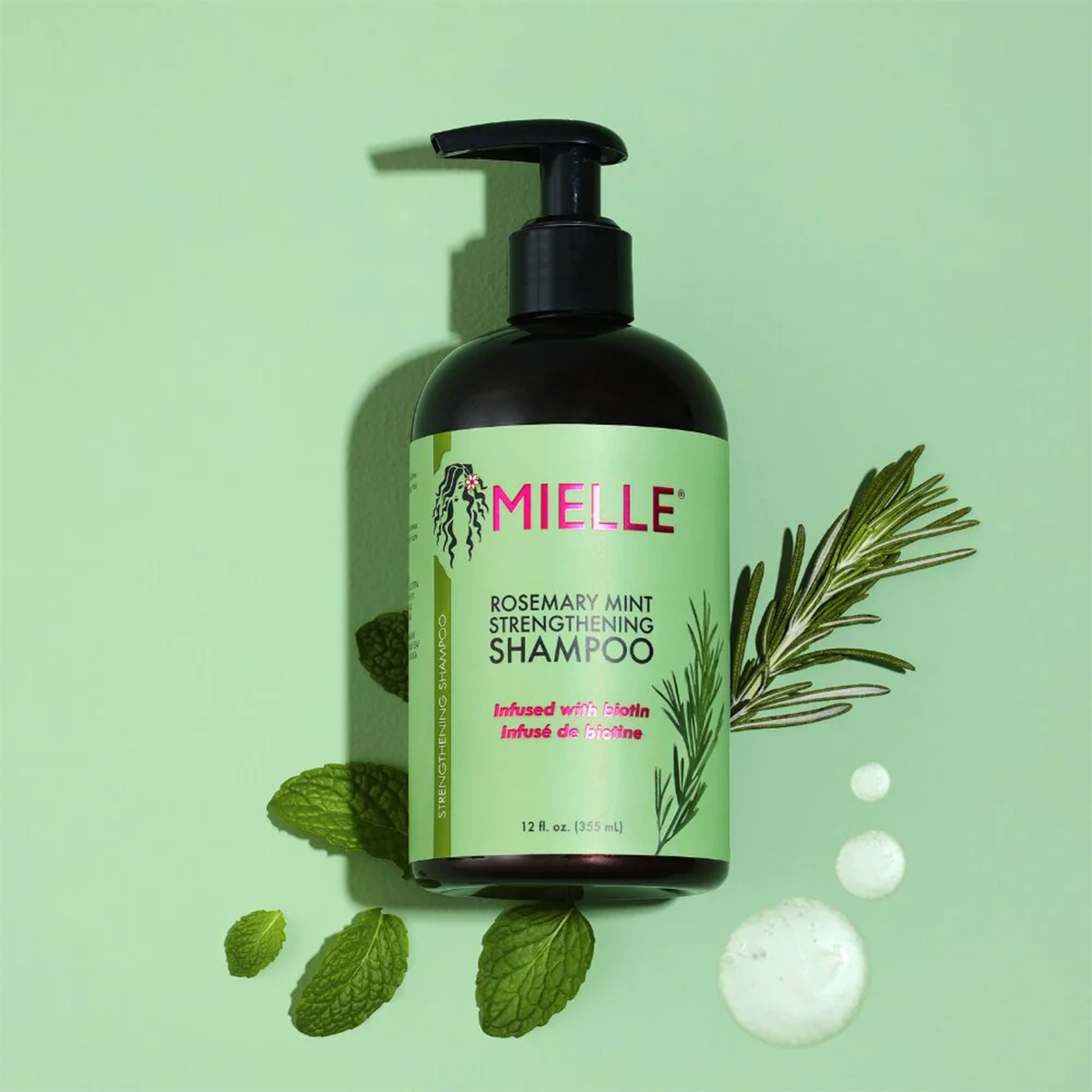 MIELLE - Rosemary Mint Strengthening Shampoo