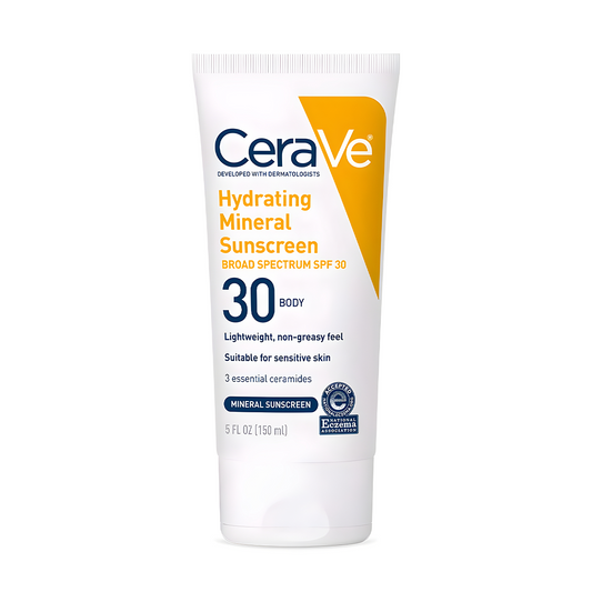 cera ve, Cerave, CeraVe - Hydrating Mineral Sunscreen SPF 30 Body Lotion, ceravespf, E Ashpër, krem diell, Krem dielli, krem dielli per trup, krem mbrojtes, krem spf, krem trupi, Mineral, SP